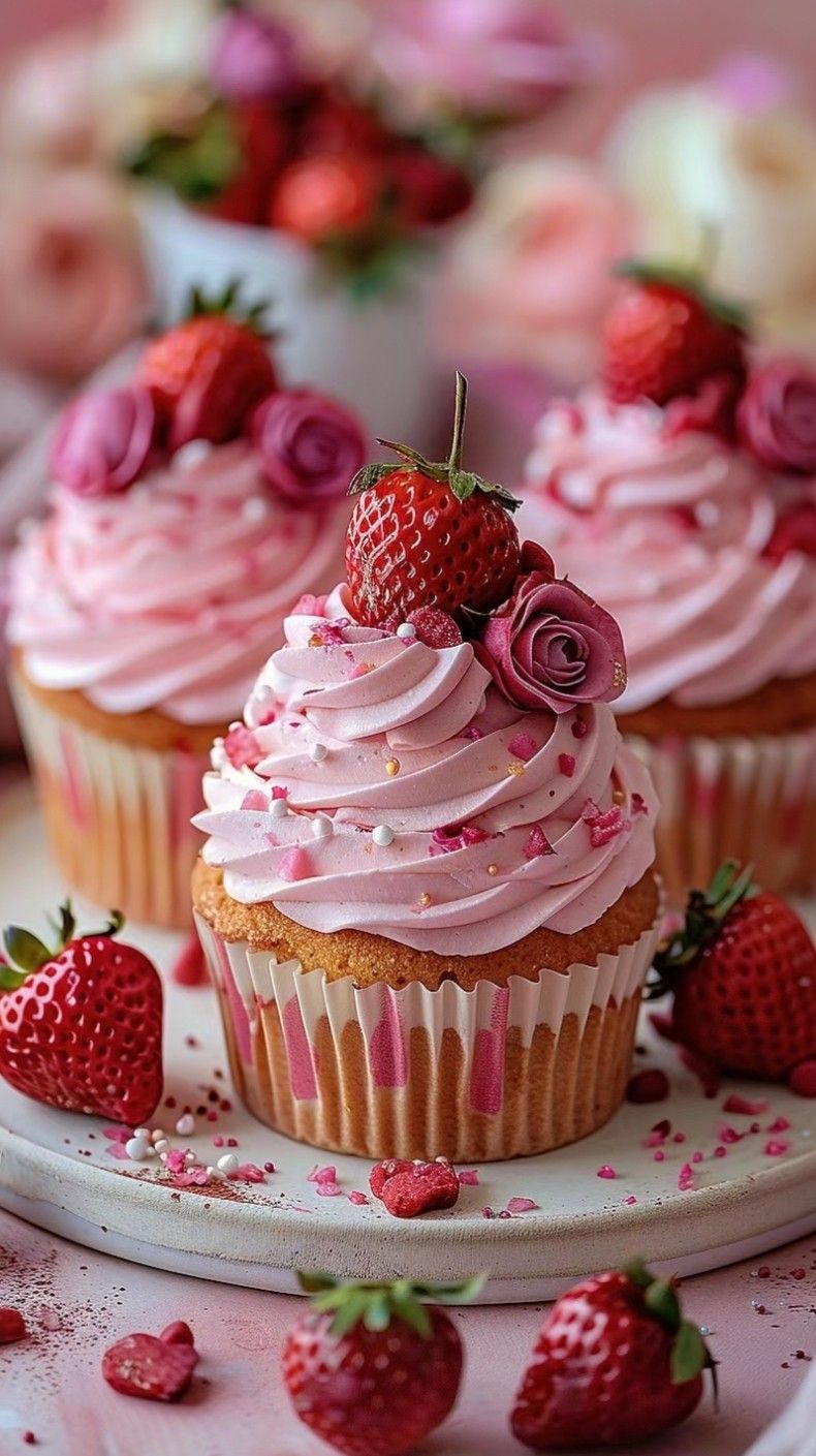 Pink cupcake