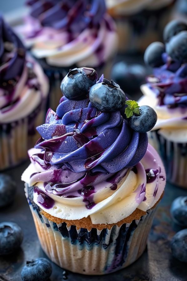 Purple cupcake